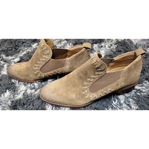 Montana Artisan Crafted Women 8.5 Brown Leather Suede Ankle Booties